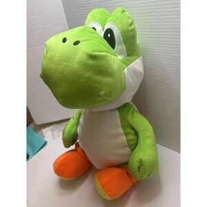 Nintendo Super Mario 20" Yoshi Plush‎ Hidden Pocket Under Shell ~Pillow NWT